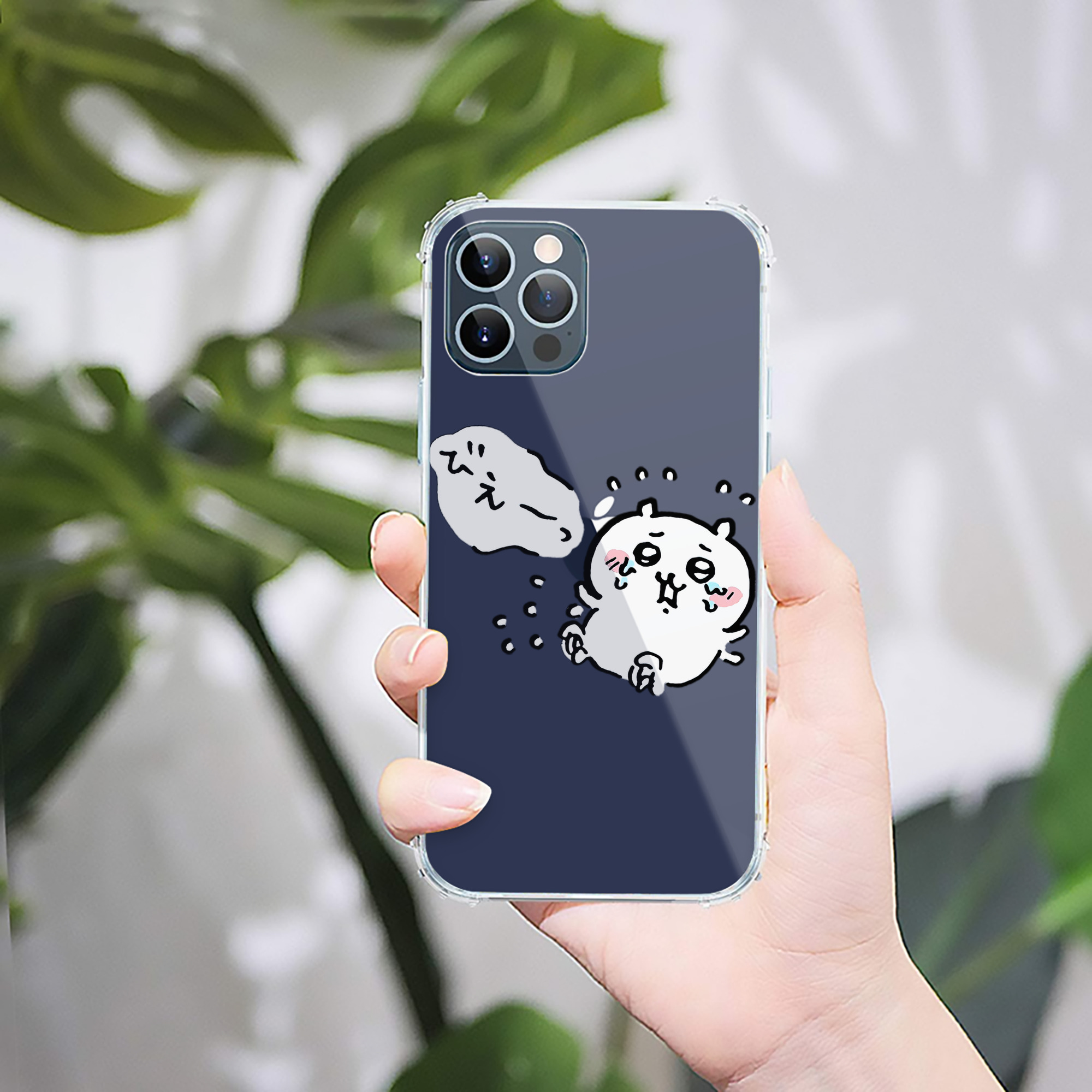 （画像用） ちいかわ ちいかわ Chii-kawa chiikawa 【iPhone 12シリーズ対応】透明スマホケース（クリアソフトケース）